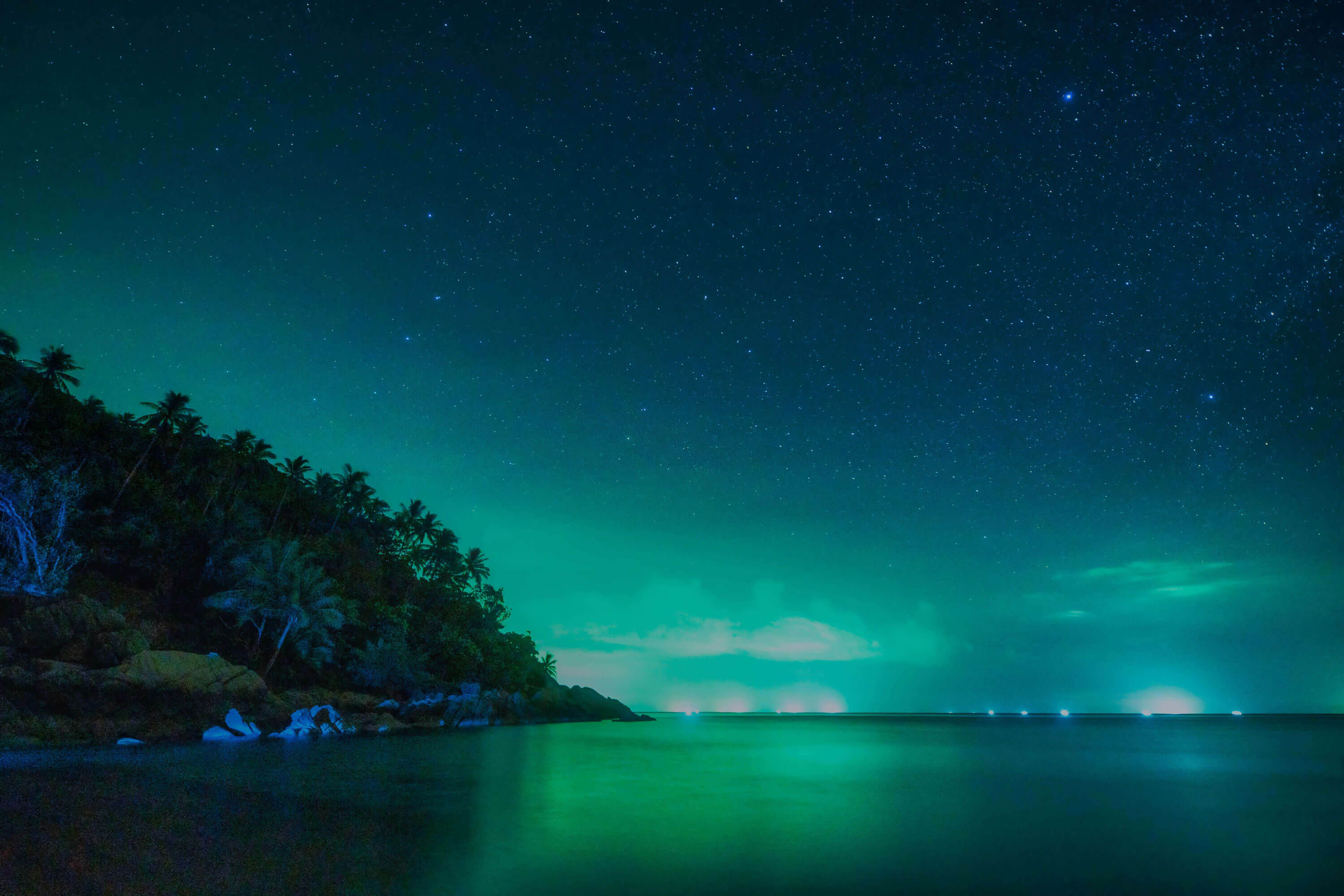 koh-phangan beach night